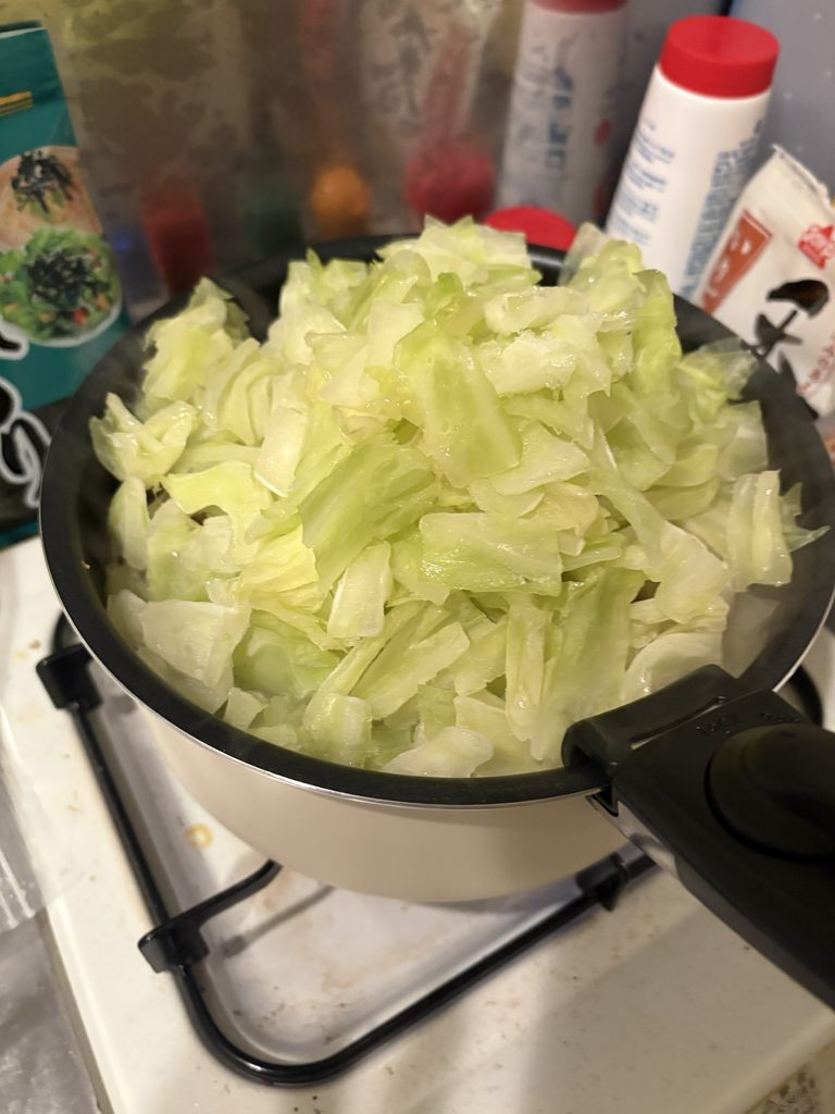 鶏肉と野菜の味噌煮に使った具材