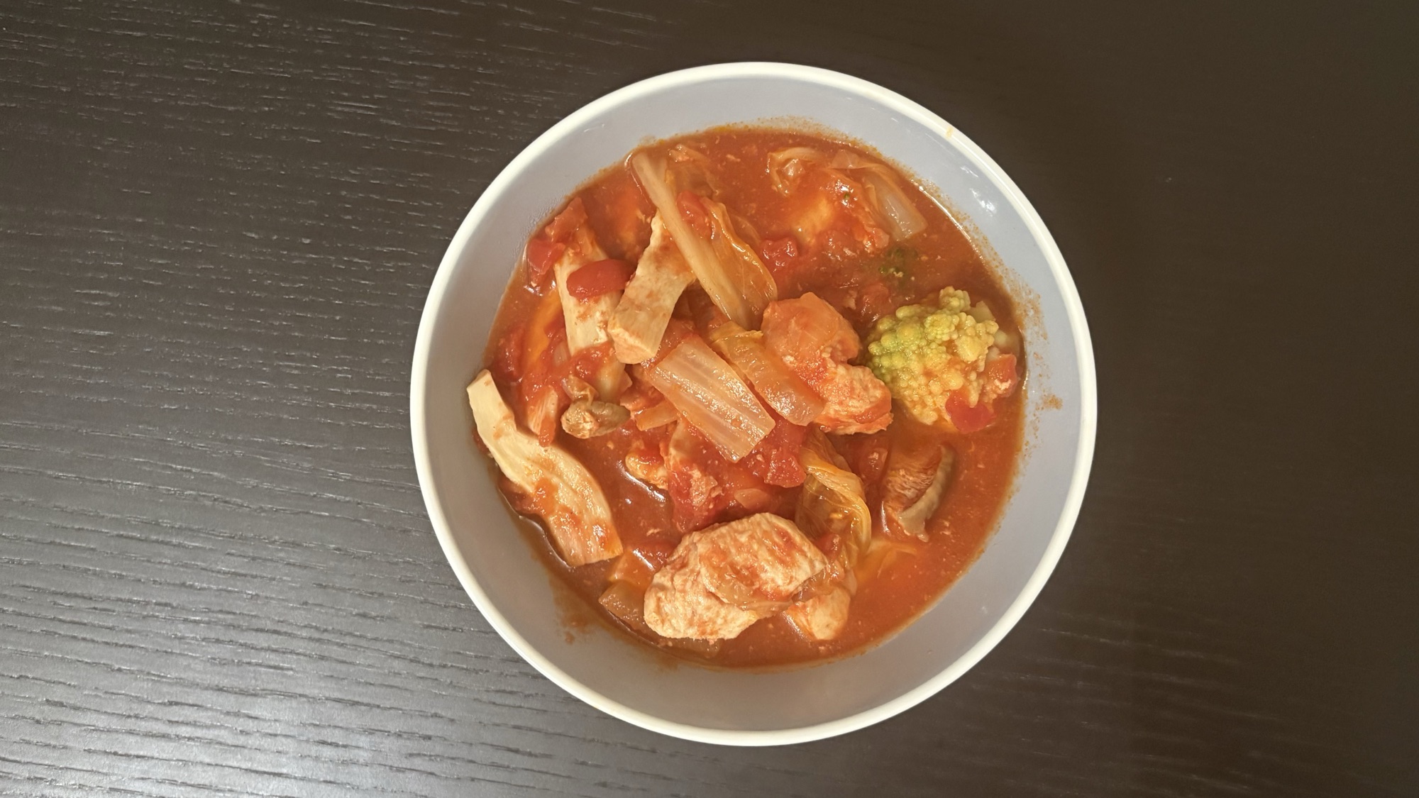 炊飯器で鶏むね肉と白菜のトマト煮を作ってみました｜30分ほったらかせるのが想像以上にラク